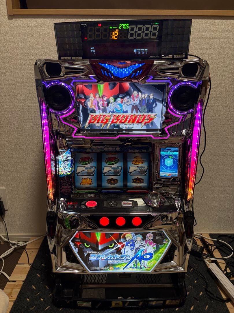 パチスロ実機　エウレカセブンAO 不要機・データカウンター