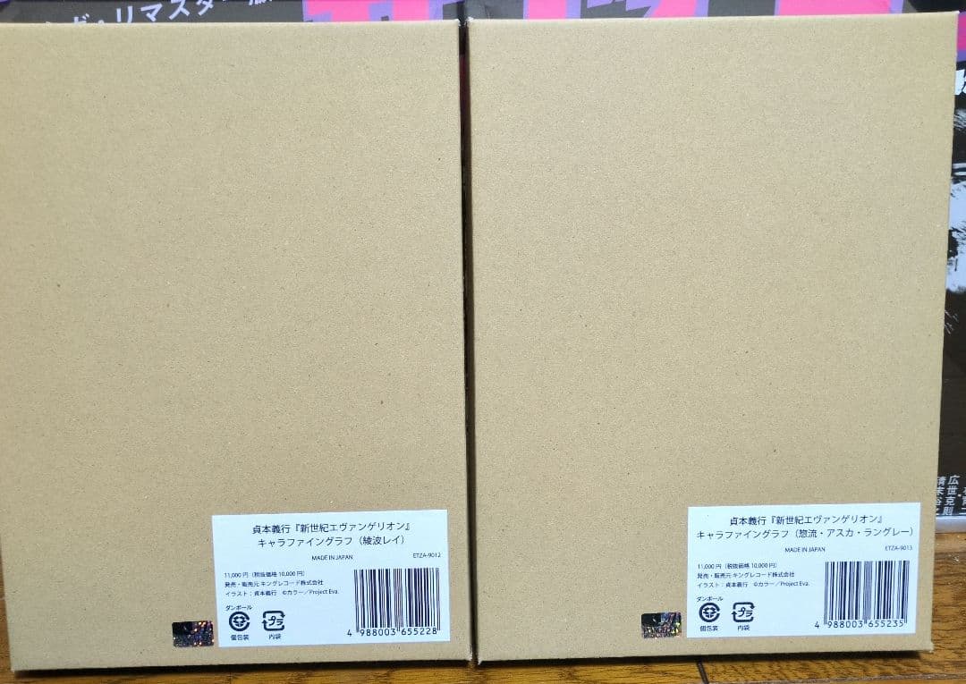 新世紀エヴァンゲリオン キャラファイングラフ レイ＆アスカ2種セット 貞本義行