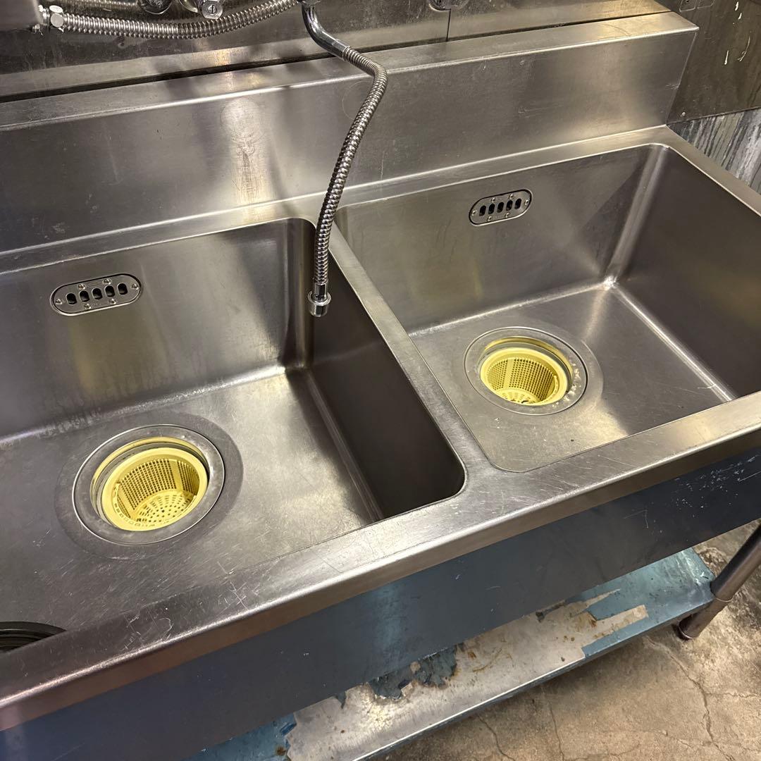 Maruzen BS1-126 ステンレスシンク 2槽