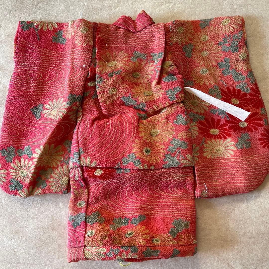 人形の着物　江戸縮緬　3号　珍しい色121207