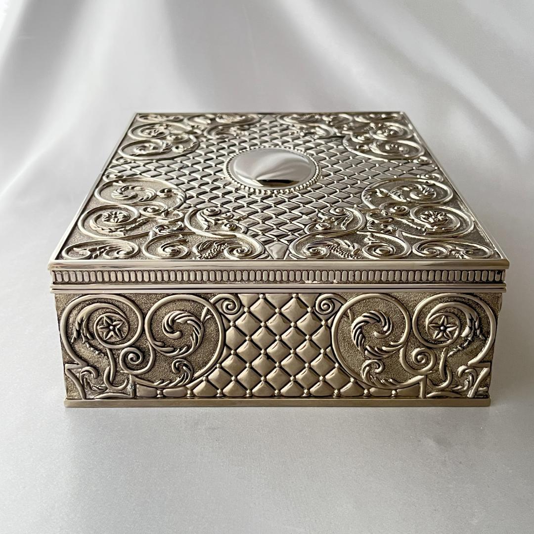 【GODINGER】 ビクトリアンのジュエリーボックス【シルバープレート】
