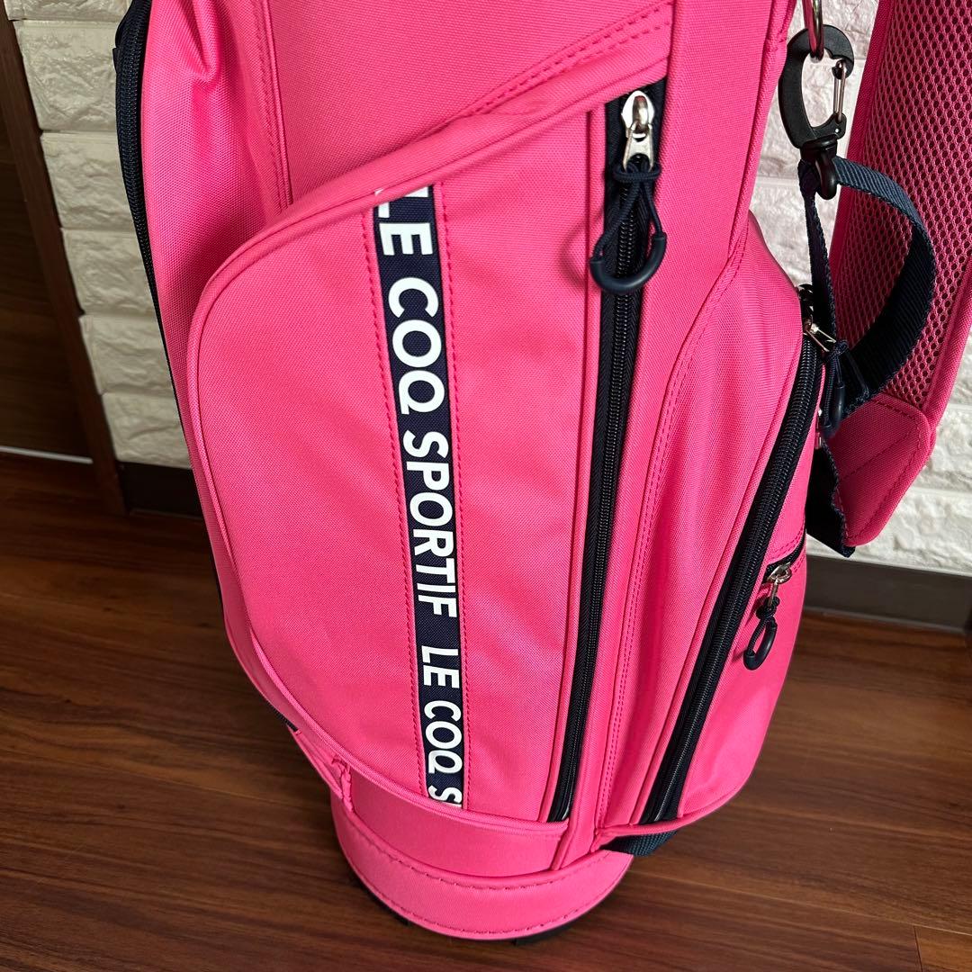 美品 ルコック スポルティフ QQCTJJ05 ピンク キャディバッグ