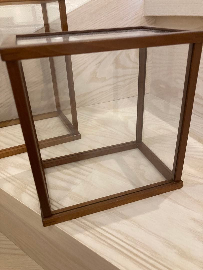 レトロ　ガラスケース 2個セット