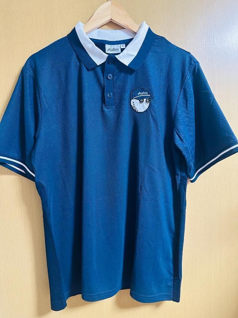 マルボンゴルフ ポロシャツ malbon golf メンズ シャツ 半袖 紺色M