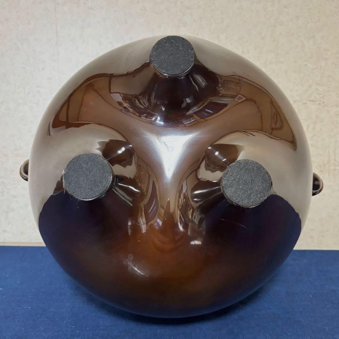 風炉 茶釜 電熱器 唐銅鬼面風炉釜 野々田電熱器 敷板 茶道具 お点前道具