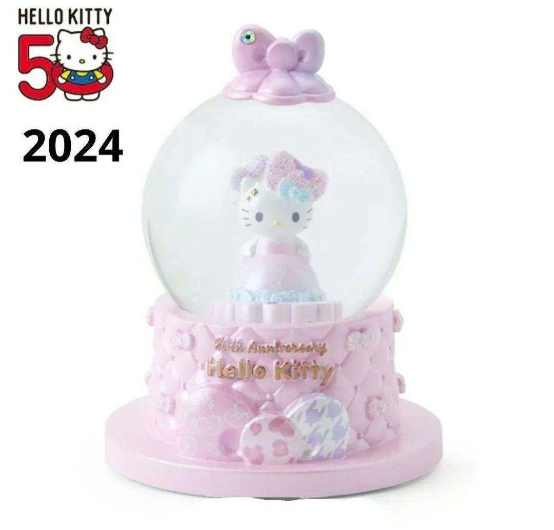ハローキティ▫スノーグローブM▫ハローキティ50周年▫スノードーム▫キティちゃん
