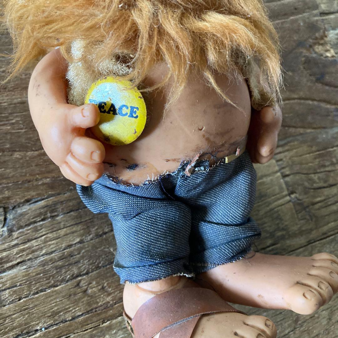 60's ヴィンテージ　ヒッピードール　人形　フィギュア　PEACE