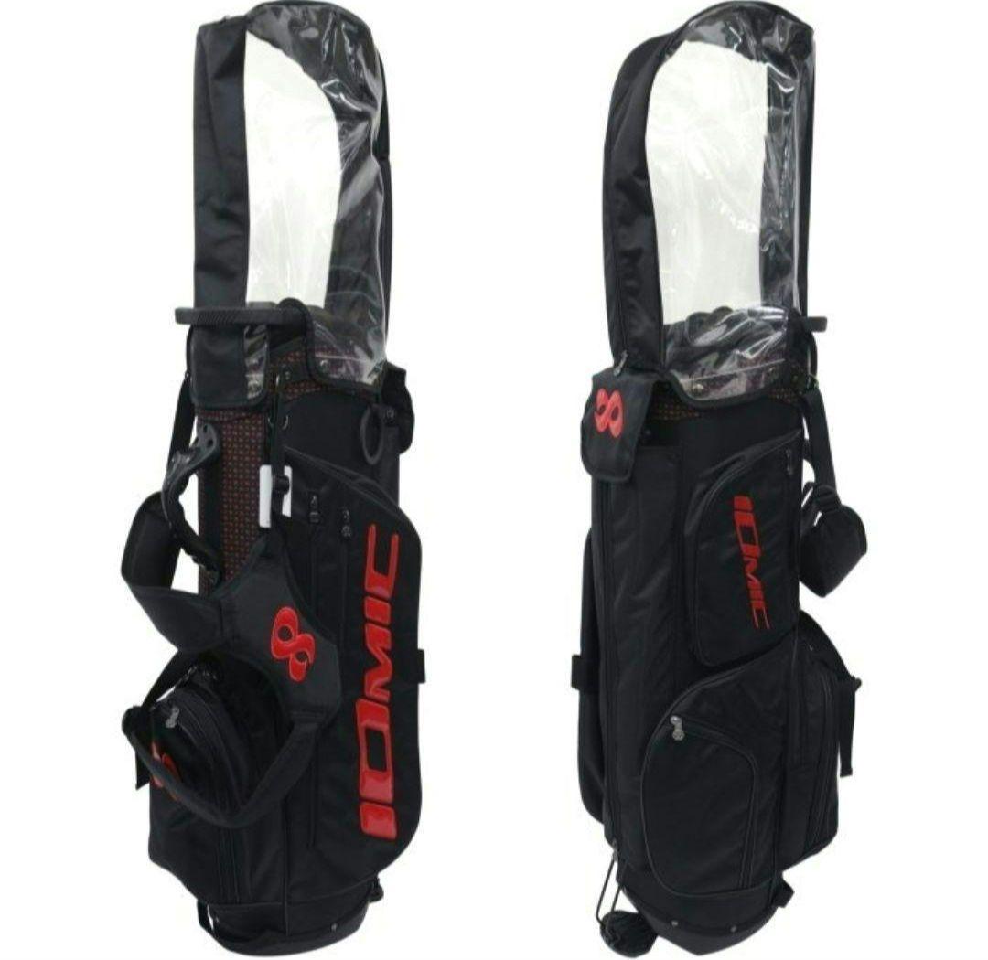 IOMIC イオミック スタンドキャディバッグ 9型（ブラック×レッド）