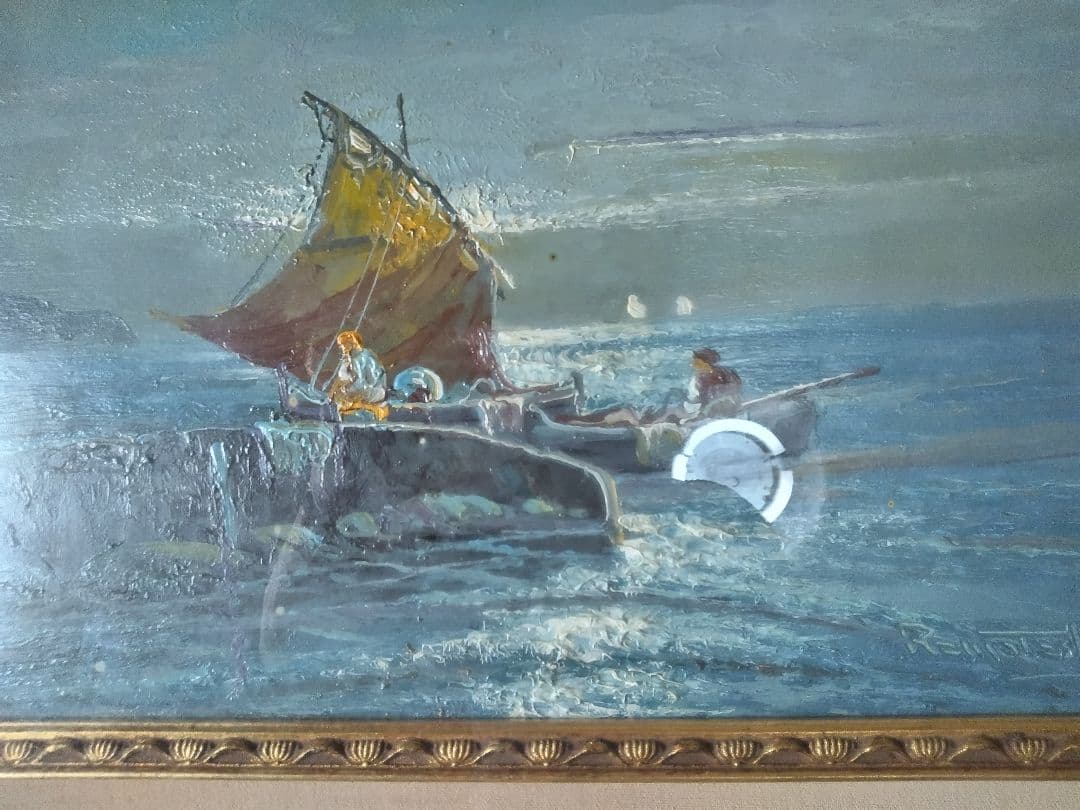 ヴィンテージ イタリア製絵画2点