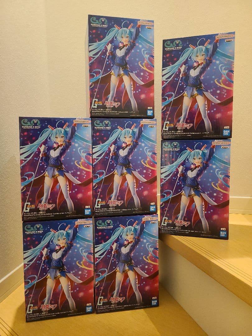 ガンダム45周年 初音ミク×GUNDAM(ガンダム) コラボ フィギュア 7体