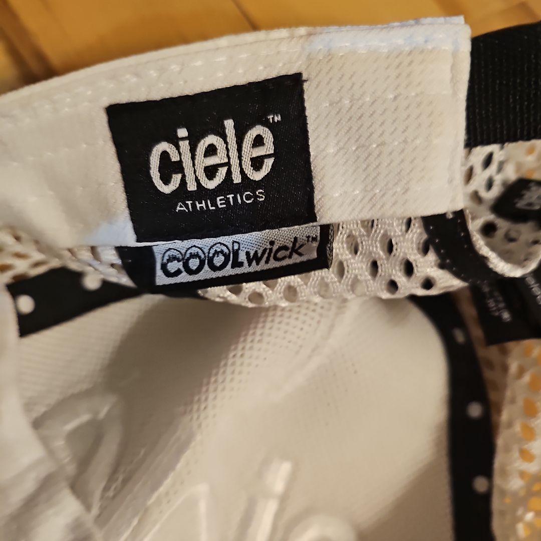 シエル　ciele 完売　メッシュキャップ ホワイト　ランニング
