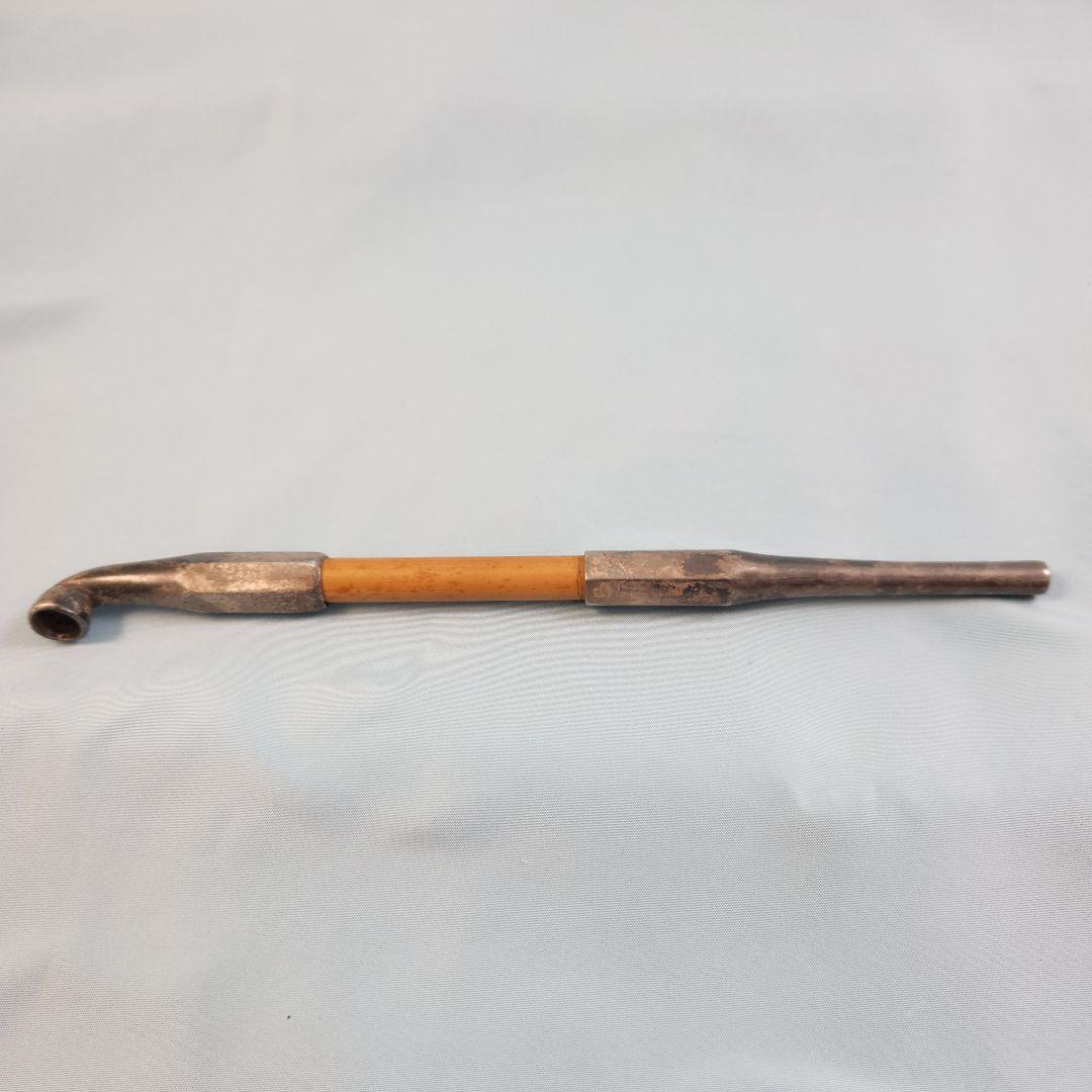 【純銀】煙管 煙草入れ 煙管入れ 刻印 【33.59g】