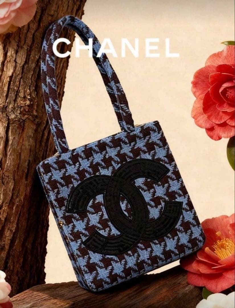 CHANEL ビッグココ　トートバッグ　シャネルノベルティ　ニット　ハンドバッグ