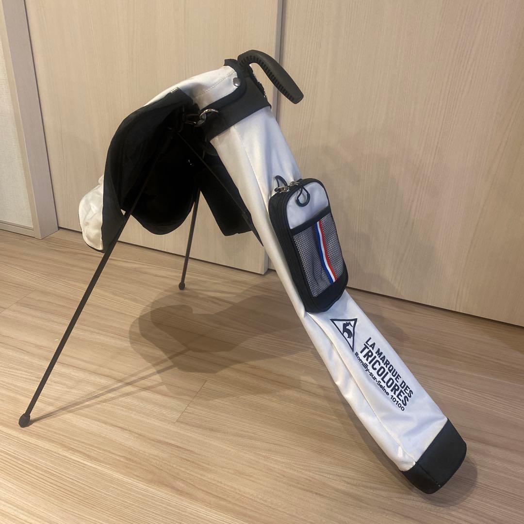ルコック練習用バッグ、ボールホルダー、 ブリヂストン2個、ツアーティー2本セット