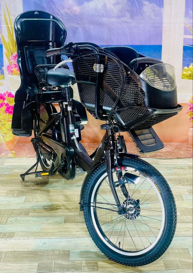 パスキス12AH⭐️人気モデル！ヤマハ子供乗せ電動アシスト自転車Y3281