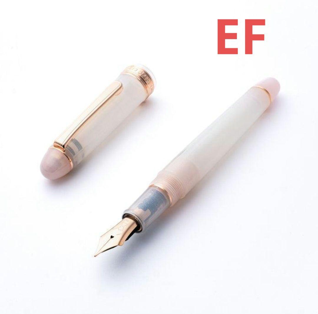 八文字屋 万年筆 初雪 極細字EF