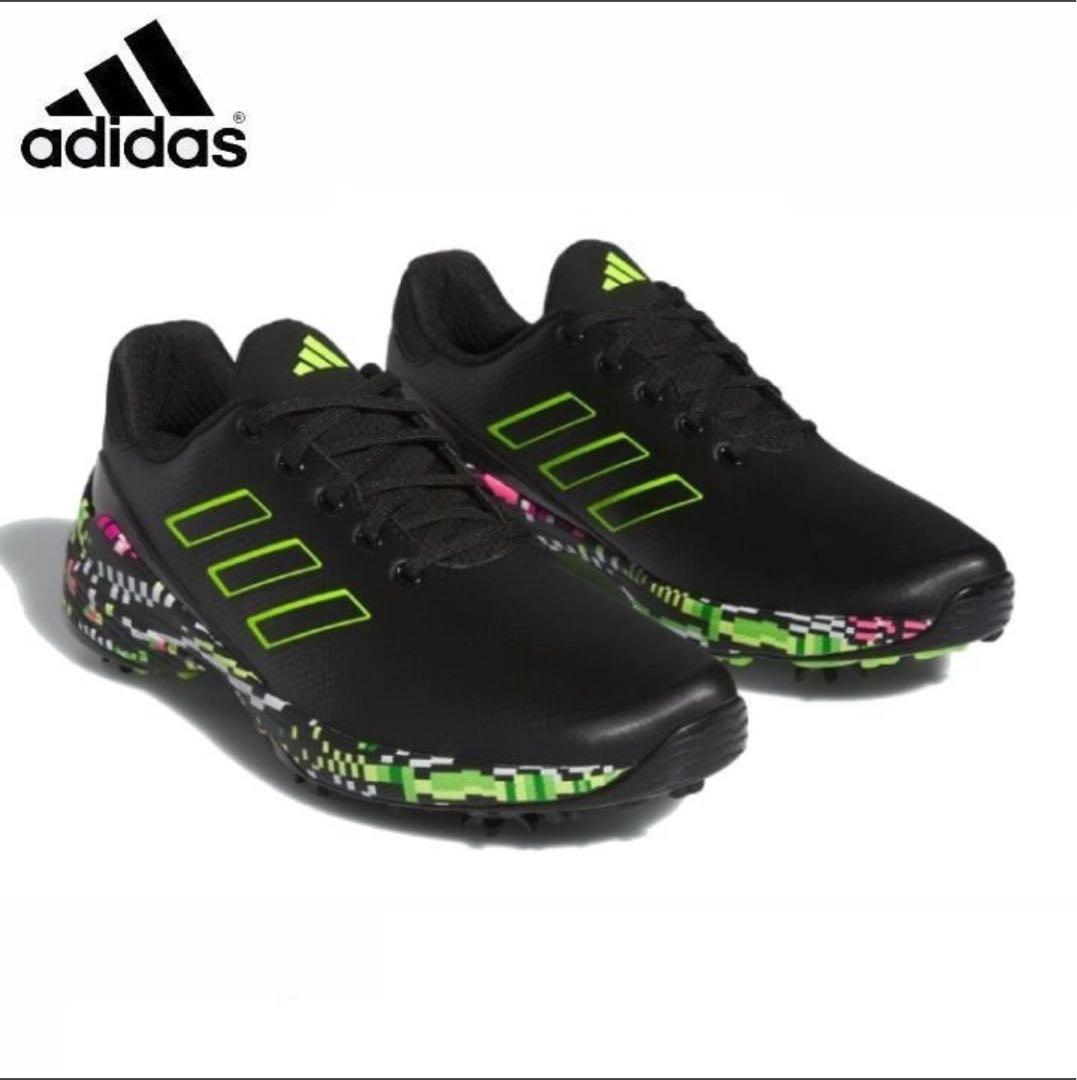 adidas Golf (ブラック×イエロー)２７．５ＣＭ