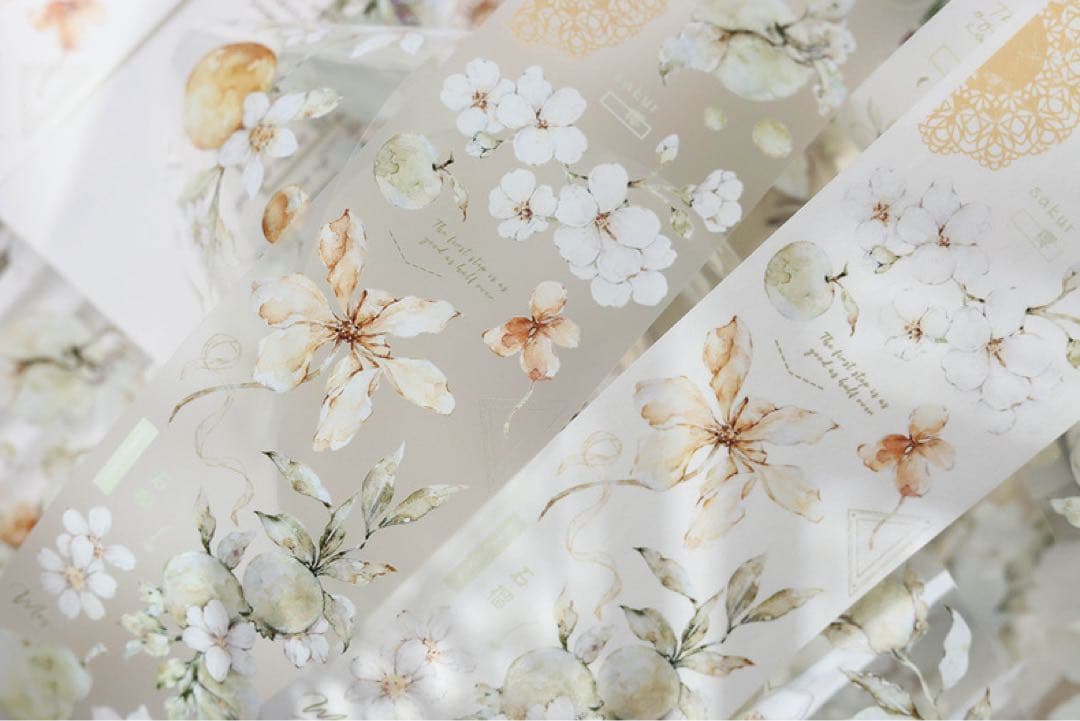 小白家文創《绿意》海外マスキングテープ　マステ 【2094】