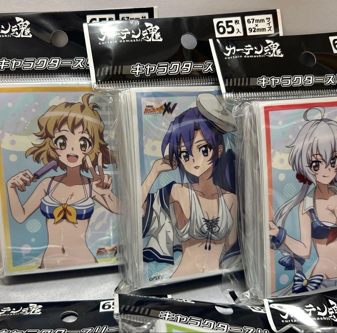 戦姫絶唱シンフォギアXV スリーブ 響 翼 クリス 他セット マリンセーラー水着