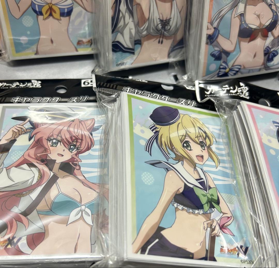 戦姫絶唱シンフォギアXV スリーブ 響 翼 クリス 他セット マリンセーラー水着