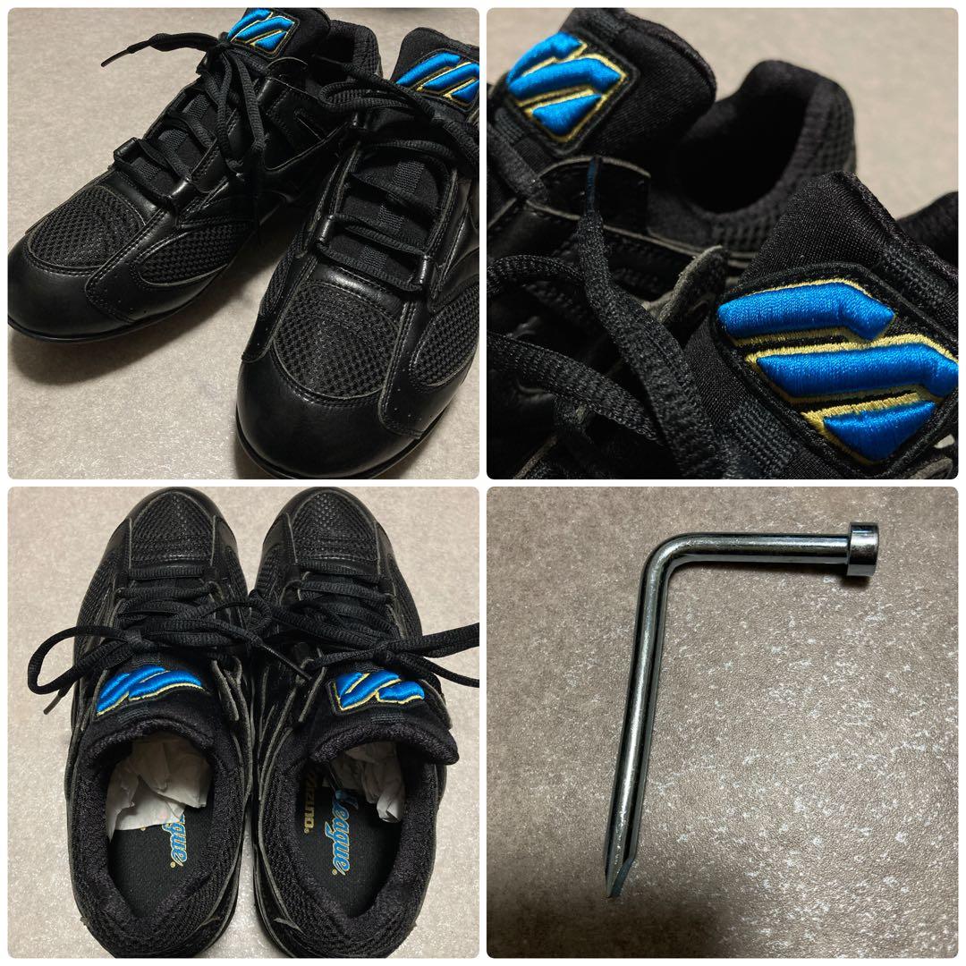 ◆未使用状態としては入手困難◆ ミズノ 青ビュー 野球 ソフトボール スパイク