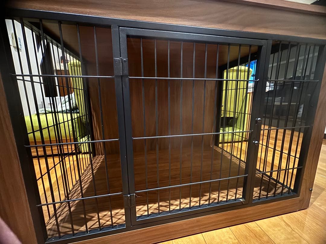 犬用ケージ 木製/金属製 2扉