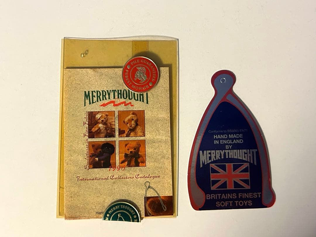 MERRYTHOUGHT メリーソート☆お祈り テディベア☆タグ&おまけ付☆幸運