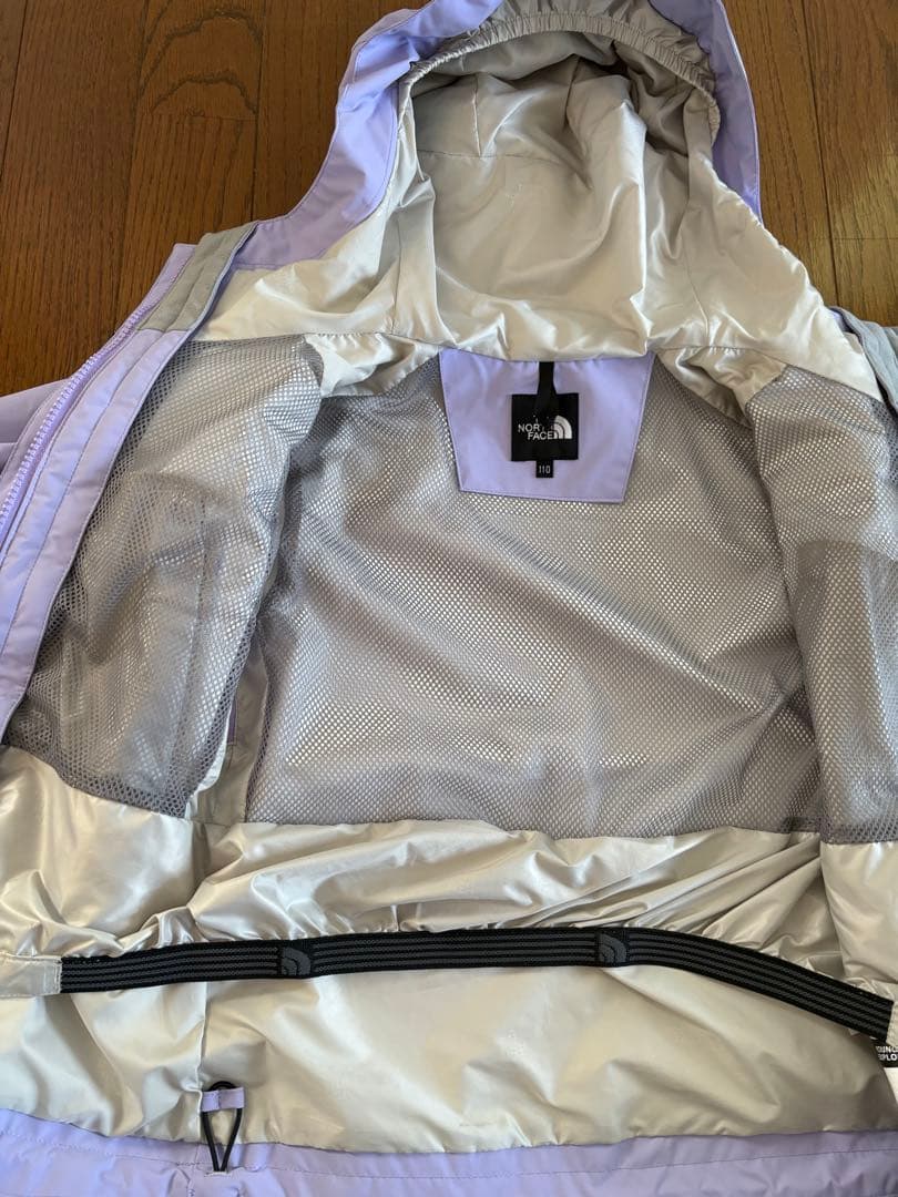 新品同様♡ノースフェイスキッズ♡NPJ62275♡パープル♡110