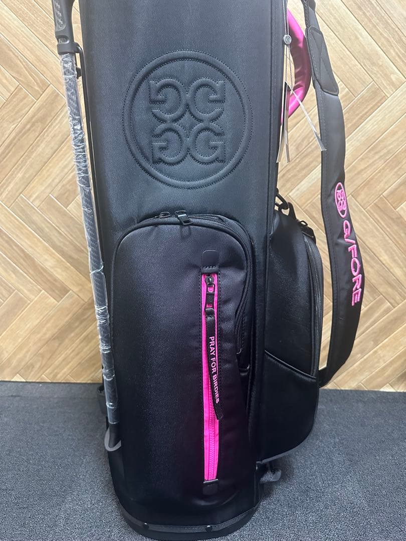 新品未使用☆G/FOREスタンド式キャディーバック9.5インチブラックピンク