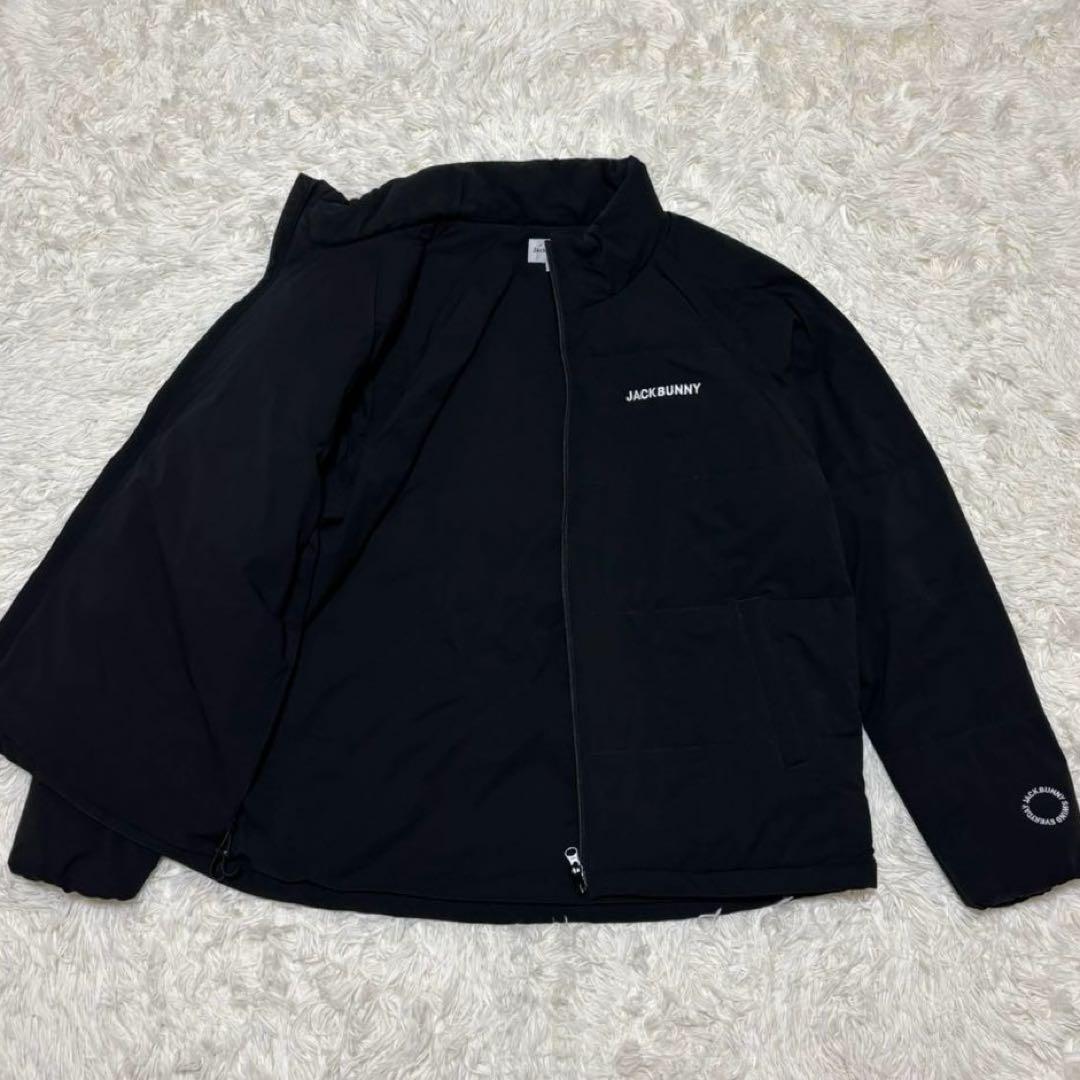 【ジャックバニー】ゴルフウェア 2way ダウンジャケット ベスト　黒　LL