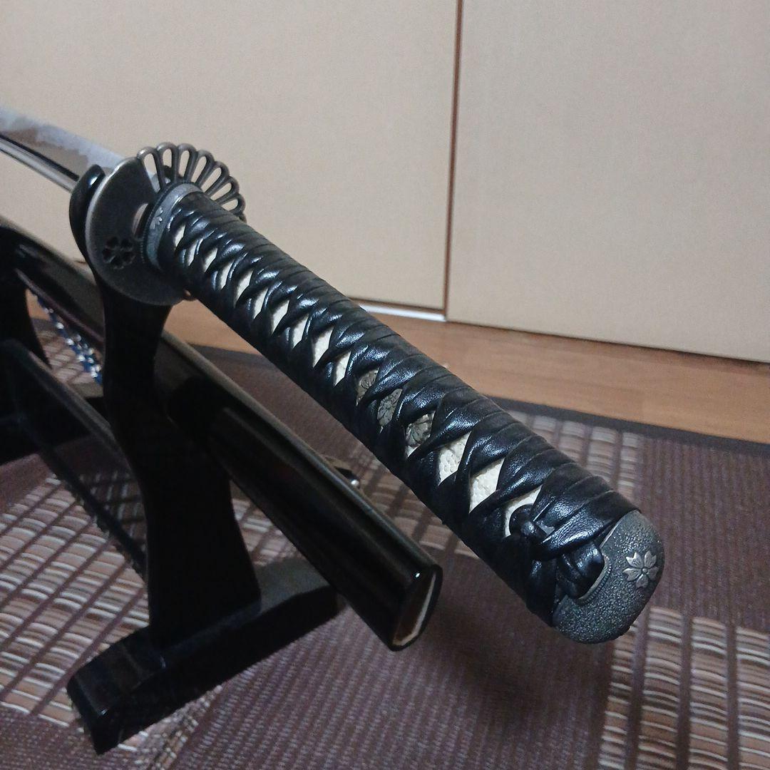 最上級高級居合刀　桜肥後真剣拵(模擬刀　模造刀)