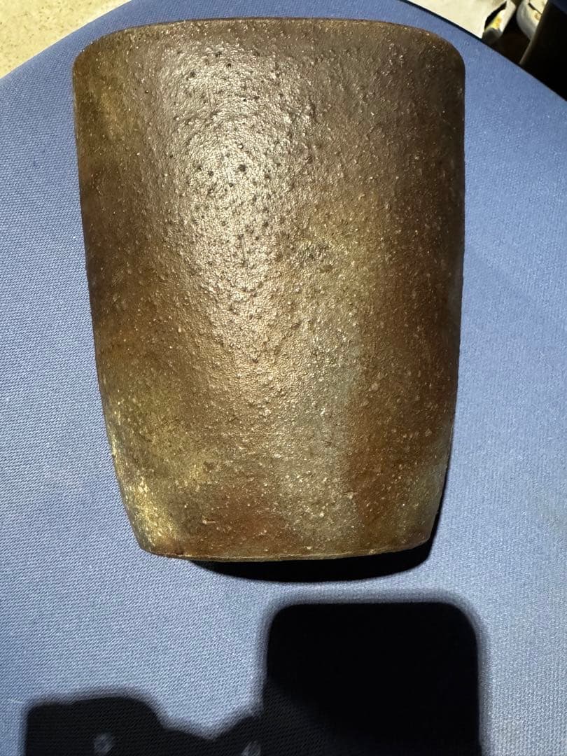 ⚫️ ★希少★ 備前焼 水差　花瓶 置物 陶磁器 伝統 蓋に海老 食器 焼き物