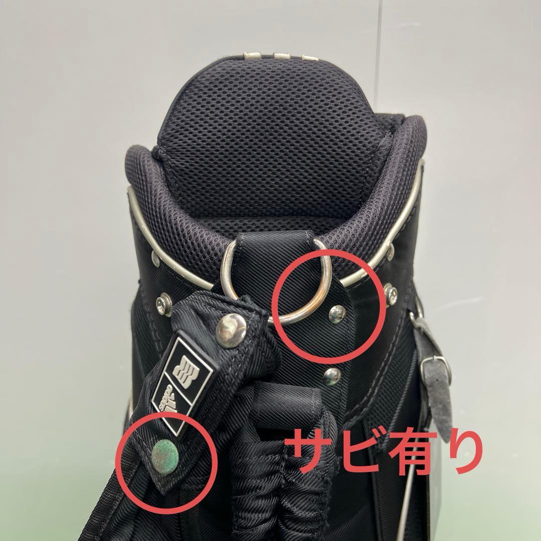 アディダス adidas ゴルフバッグ　8インチ　ブラック　中古品　メンズ