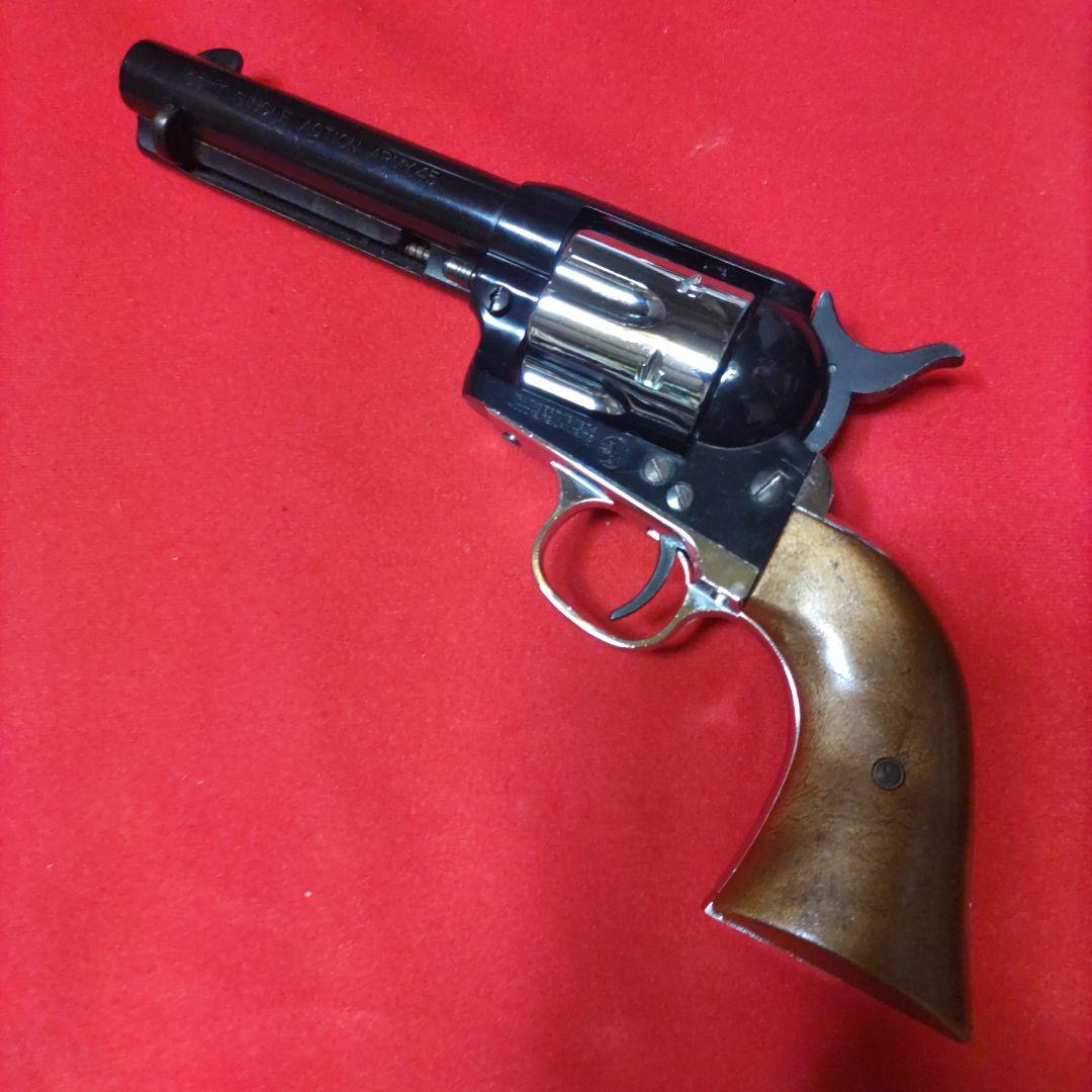 マルシンSAAコルト45ブラック＆シルバーガスガン！ガス漏れ無し完全可動品！