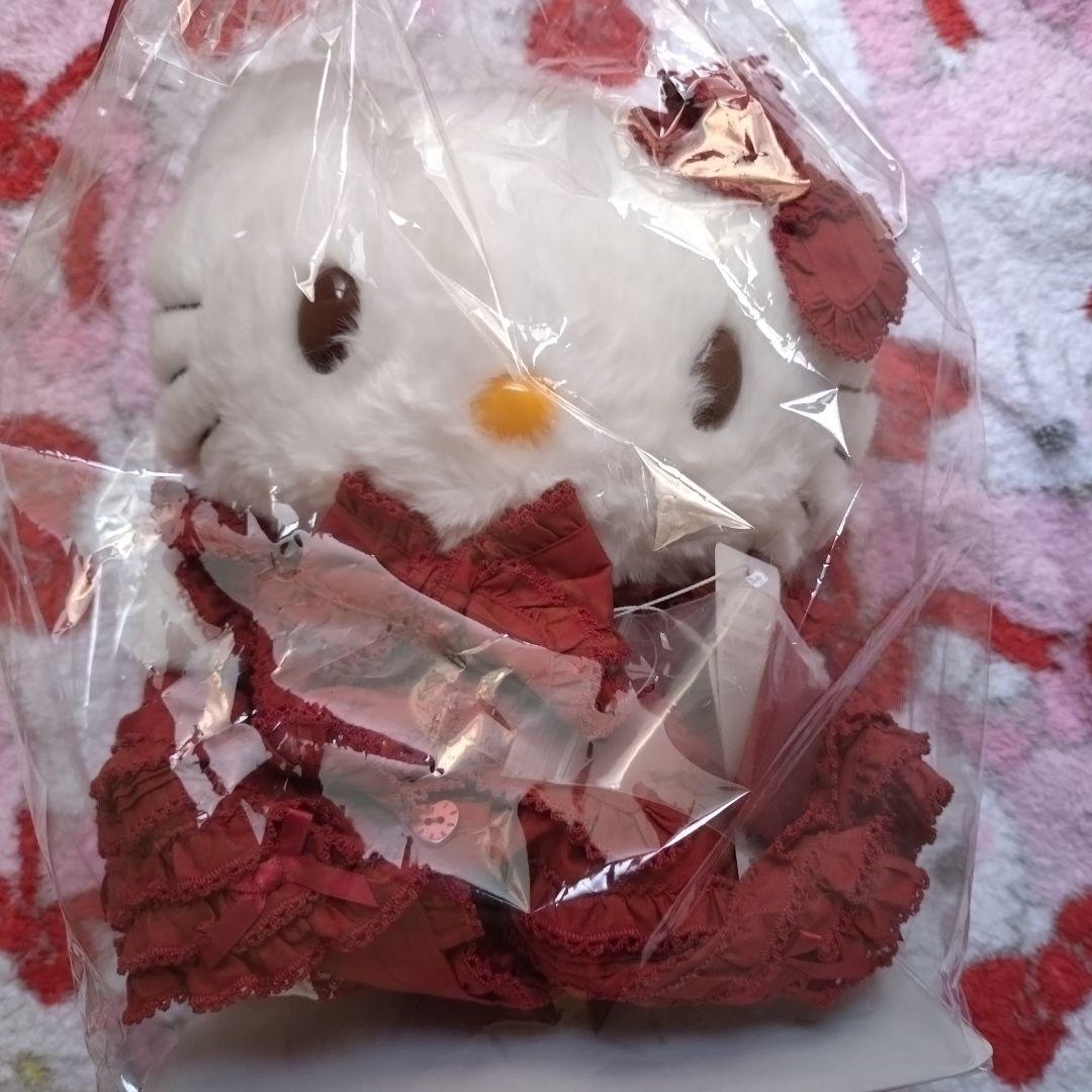 ♡ピンクハウス　ハローキティ　ぬいぐるみ♡ネコ耳フードワンピース