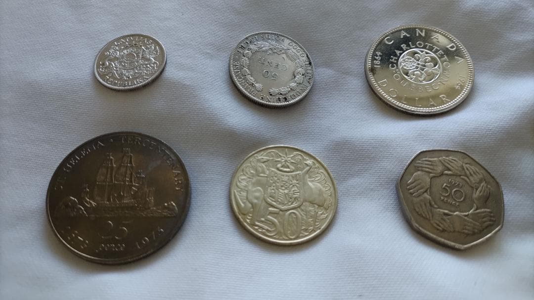 海外銀貨・硬貨６枚セット