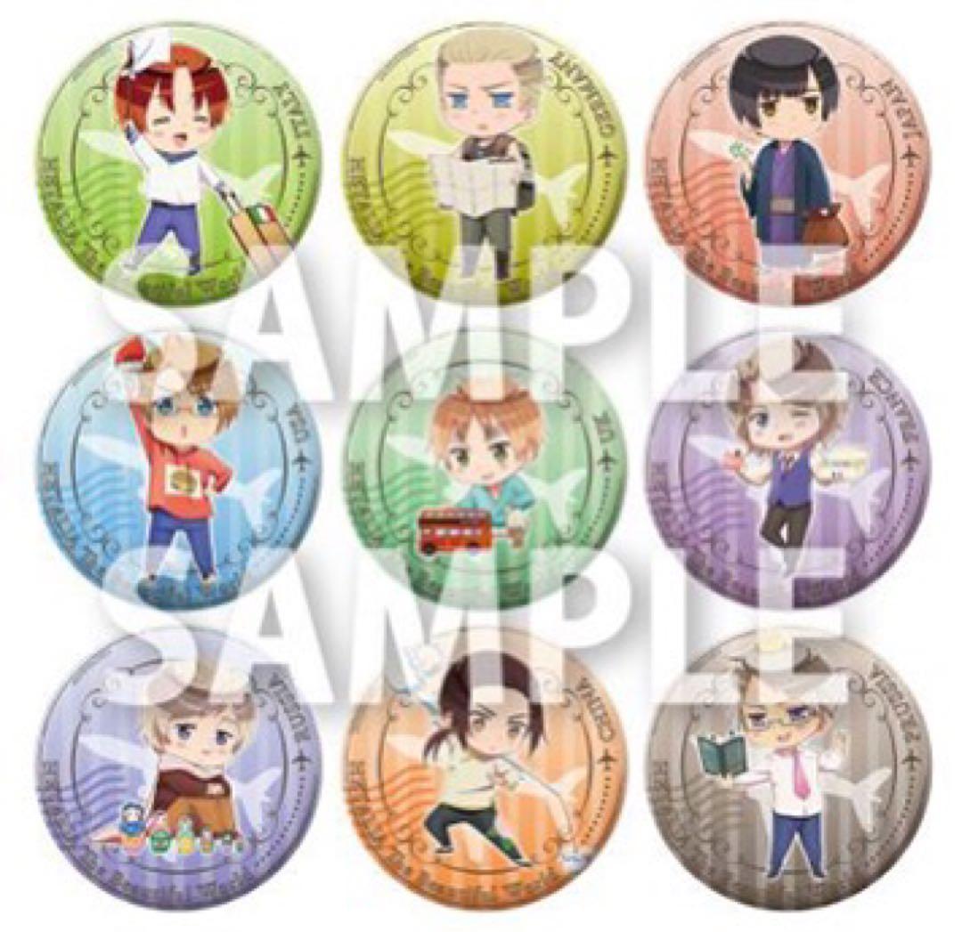 ヘタリア 日本 イギリス トラベル缶バッジ バラ売り可