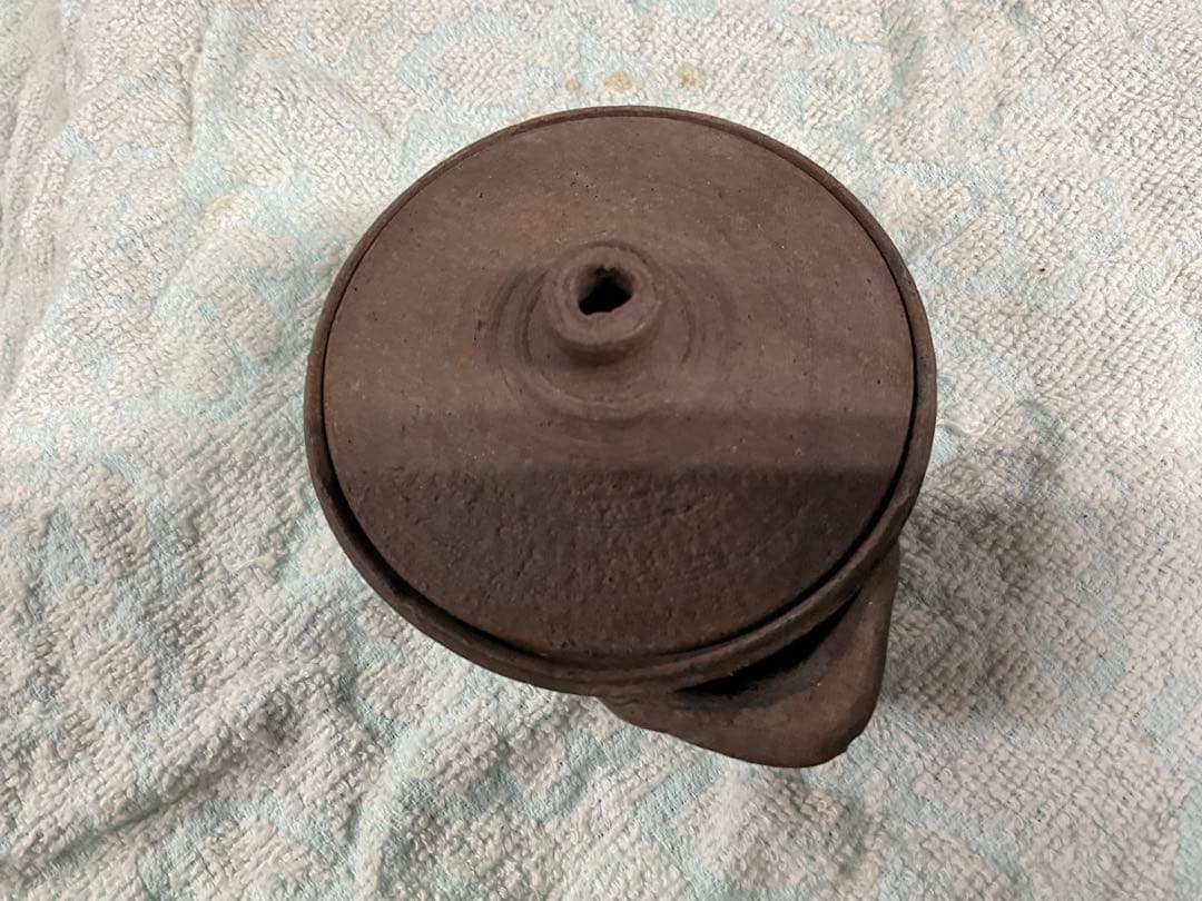 常滑焼　？　備前焼　？　陶器製 急須　蓋付き