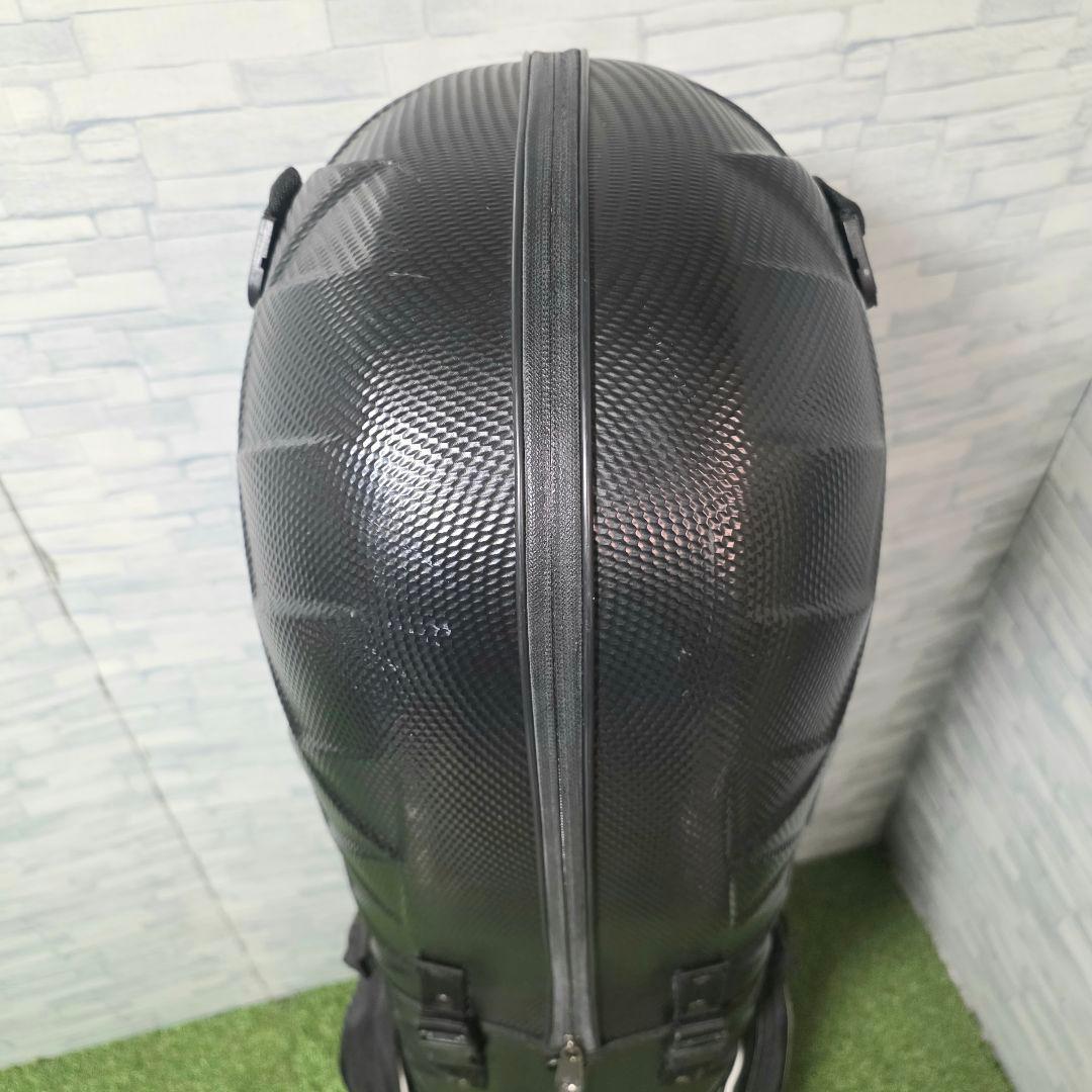 極美品 MEGA GOLF キャスター付 ハードケース キャディバッグ ブラック