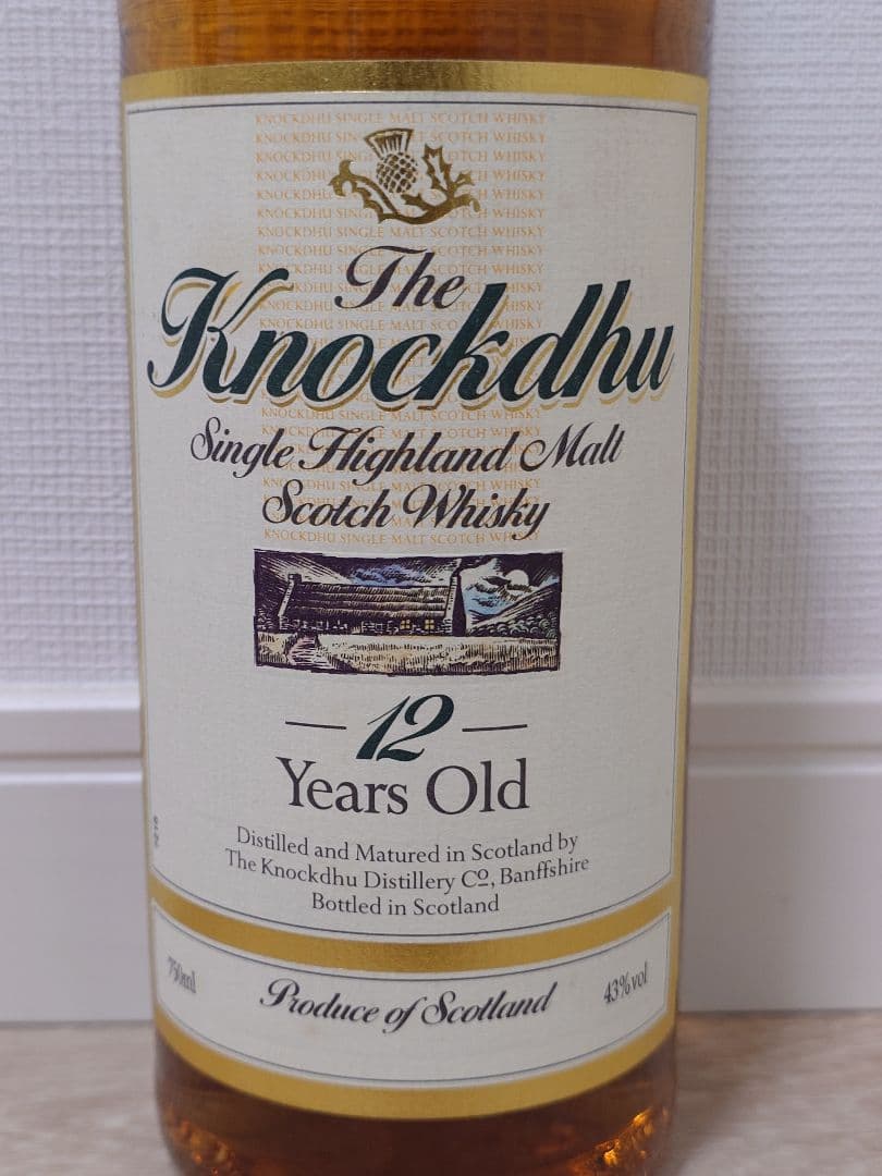 て*ん様 ノックデュー12年　1990年代流通　750mL 43%