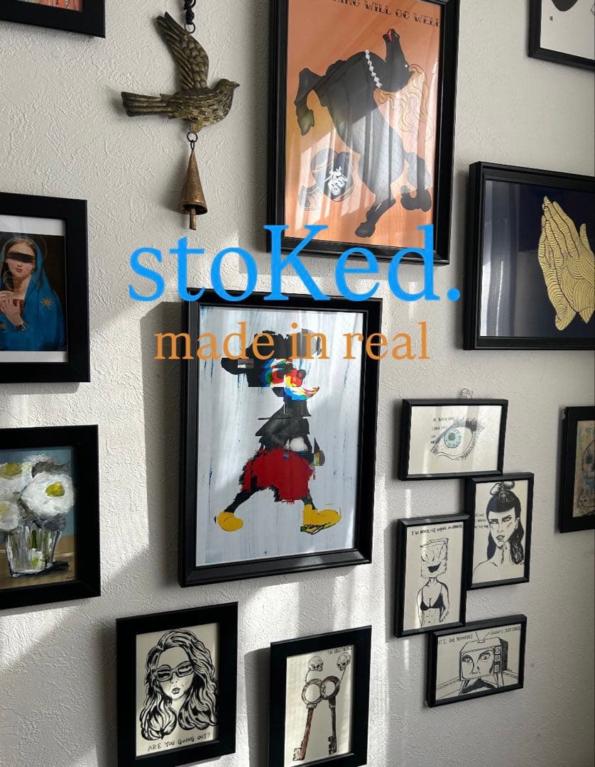 原画/抽象画/ポップアート/現代アート/ストリートアート STORY インテリア