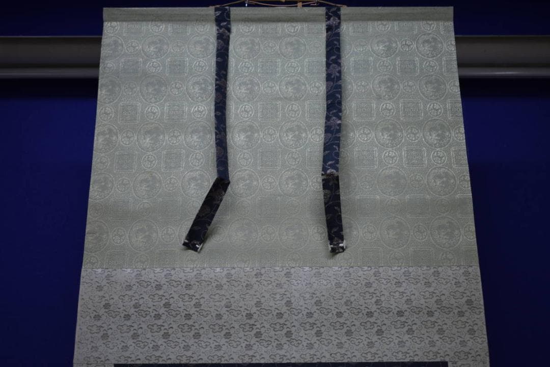 真作/森寛斎/雪中牡丹小禽図/布袋屋掛軸HH-997