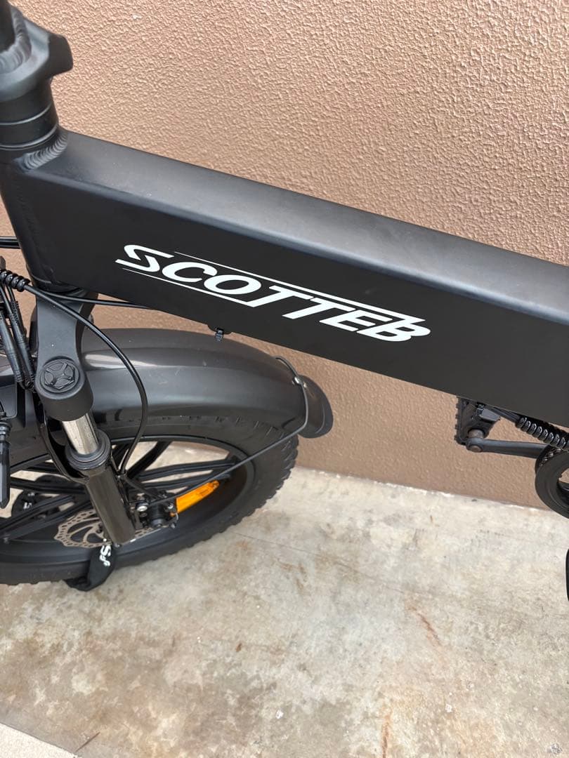 ジャンク品　SCOTTEB 電動アシスト自転車 e-bike折りたたみ式 黒