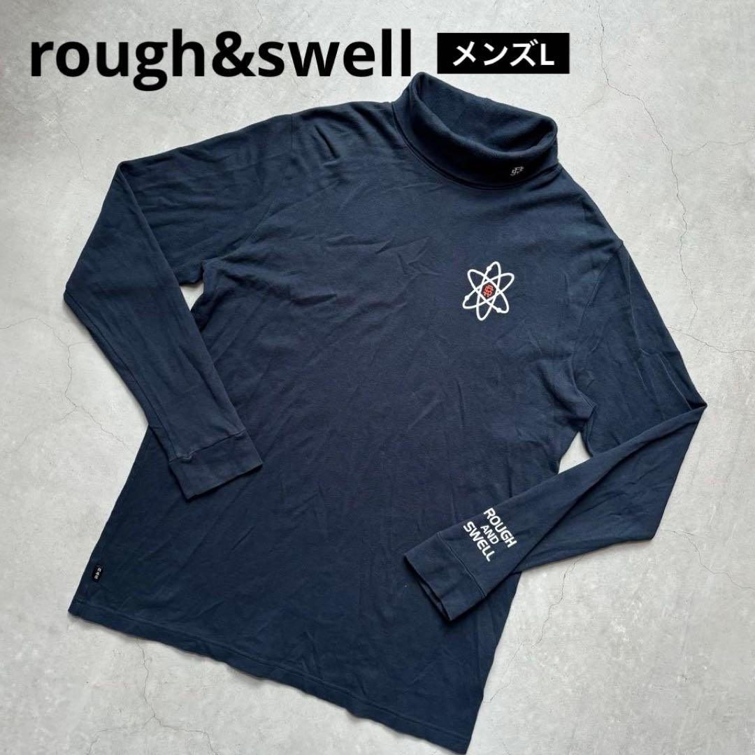 rough&swell ラフアンドスウェル タートルネック長袖シャツ ロゴ刺繍