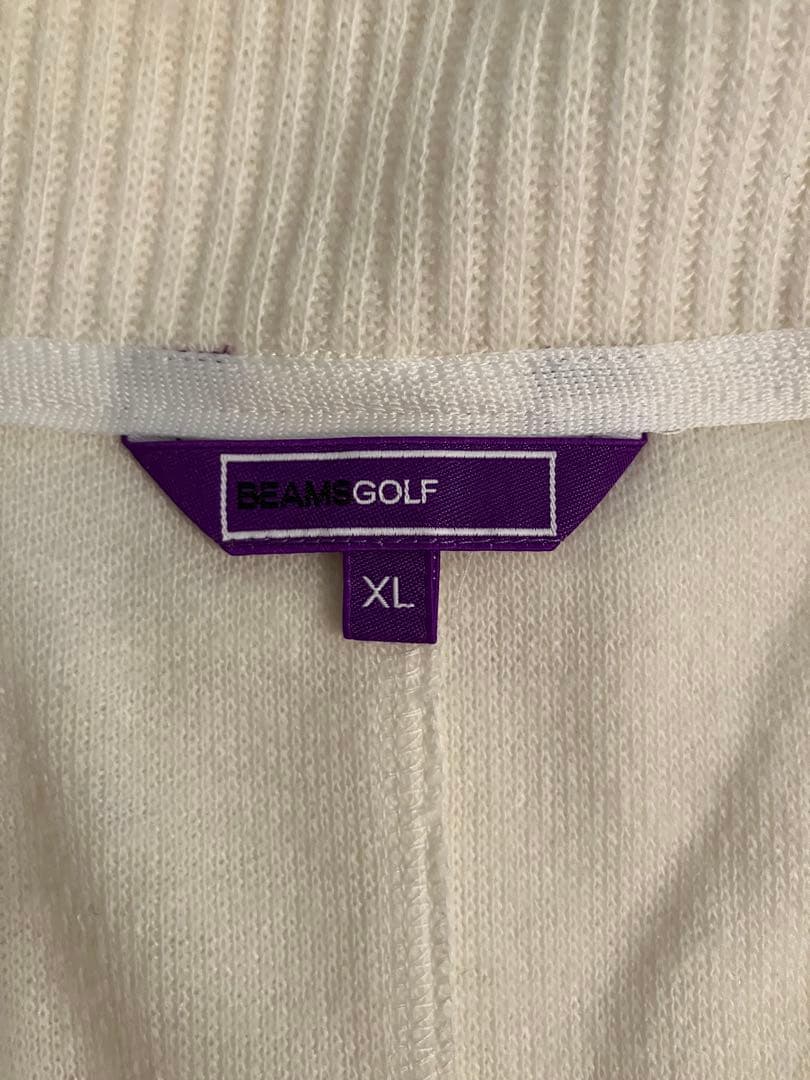 BEAMS GOLF ニットジャケット ホワイト