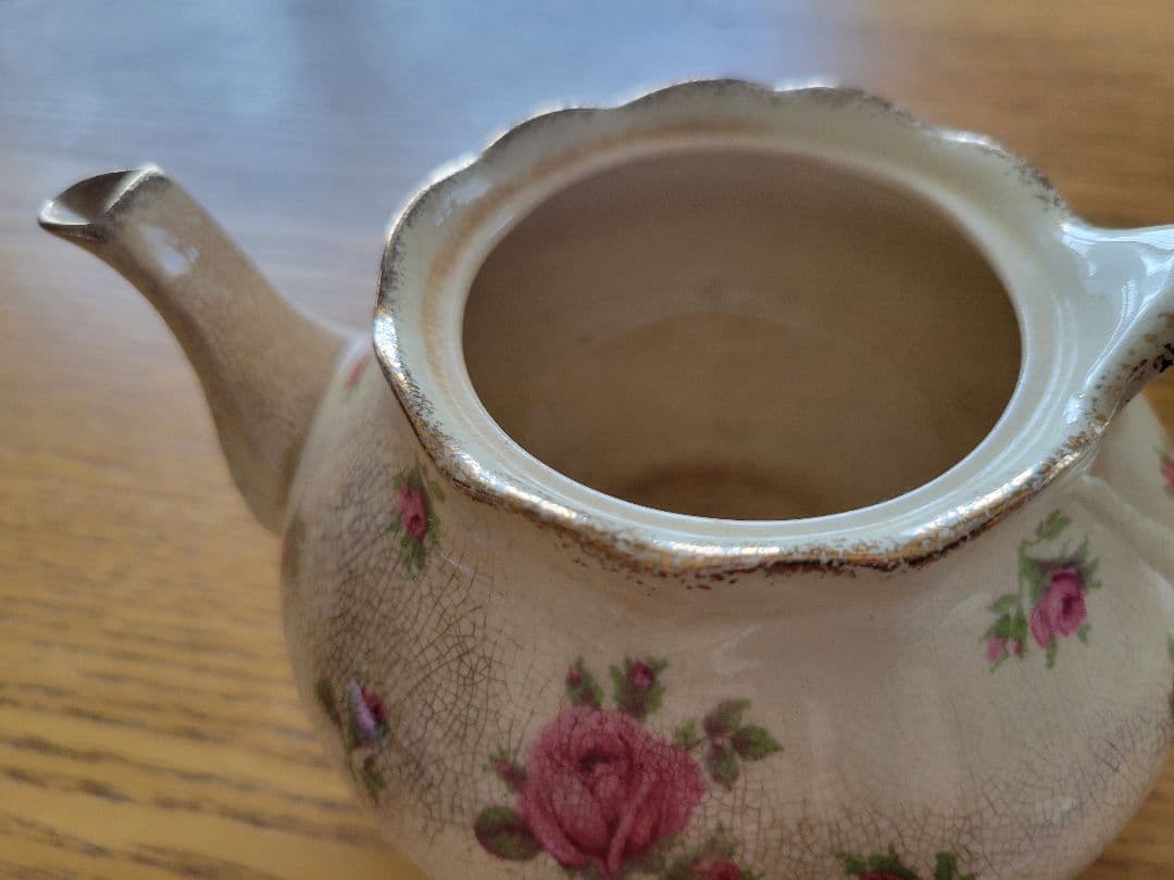 クラウンデュカル Crown Ducal 花柄ティーポット 1930年代