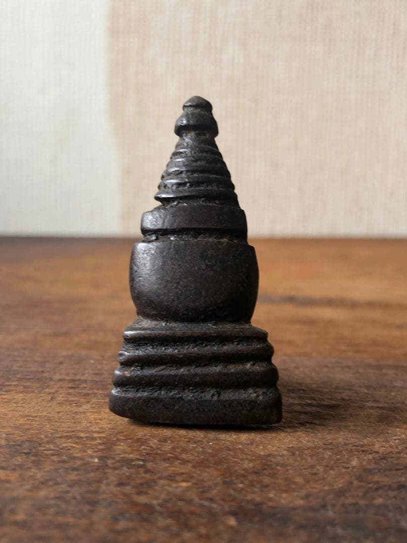 チベット　宝塔形金具　古鉄　釘隠し　残欠　ブロカント　鉄製　トクチャ