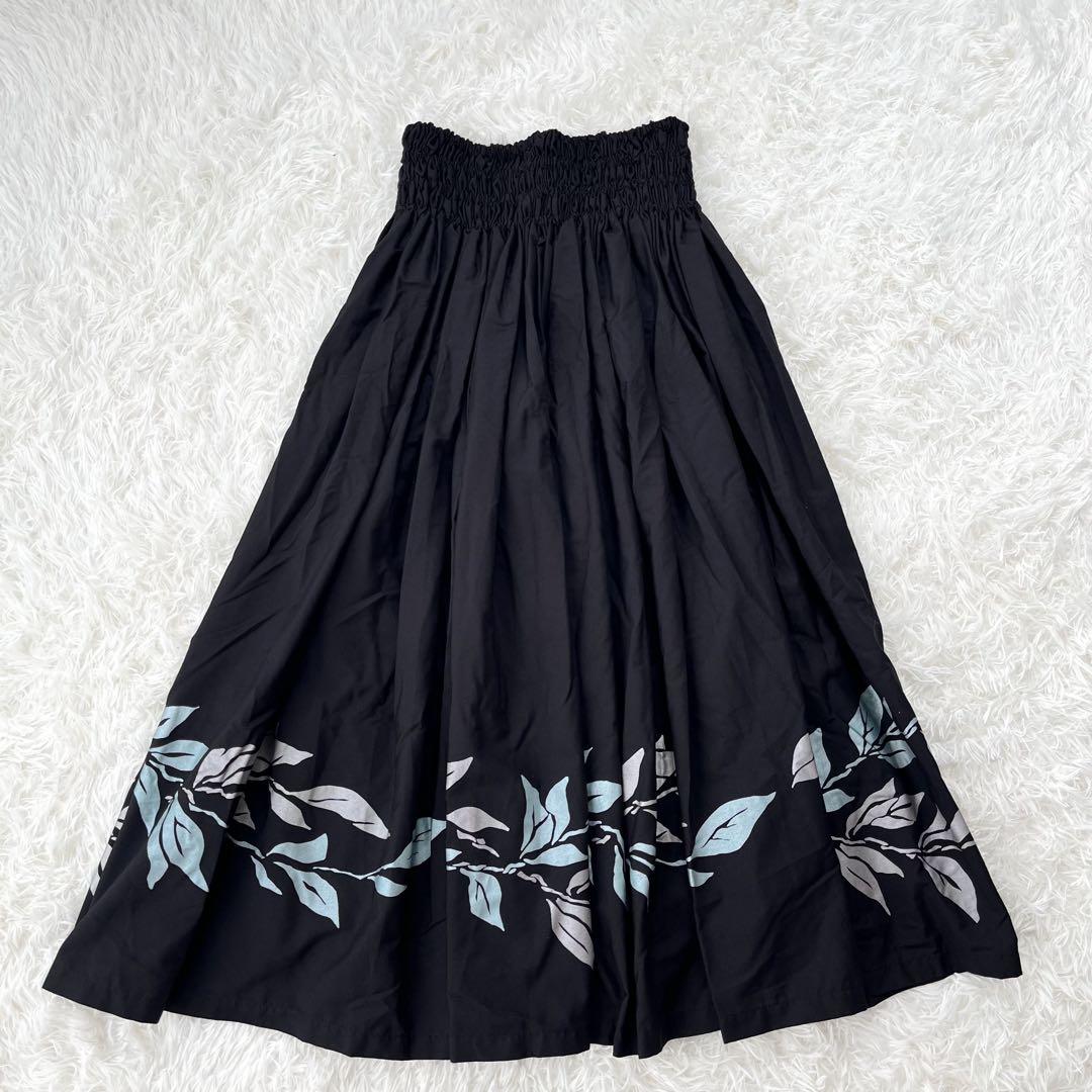 マカマカ　パウスカート　フラダンス　リーフ柄　ハワイアン　リゾート　衣装