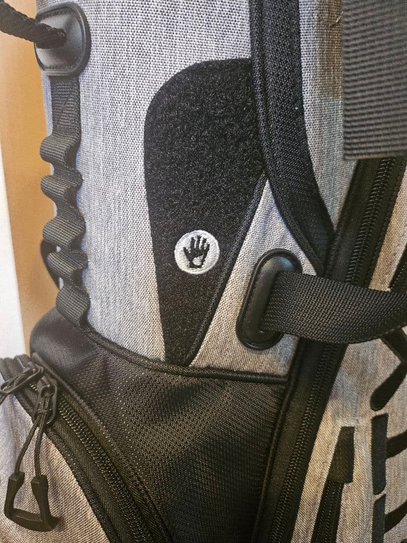 スタンド式ゴルフバッグ グレー・ブラック