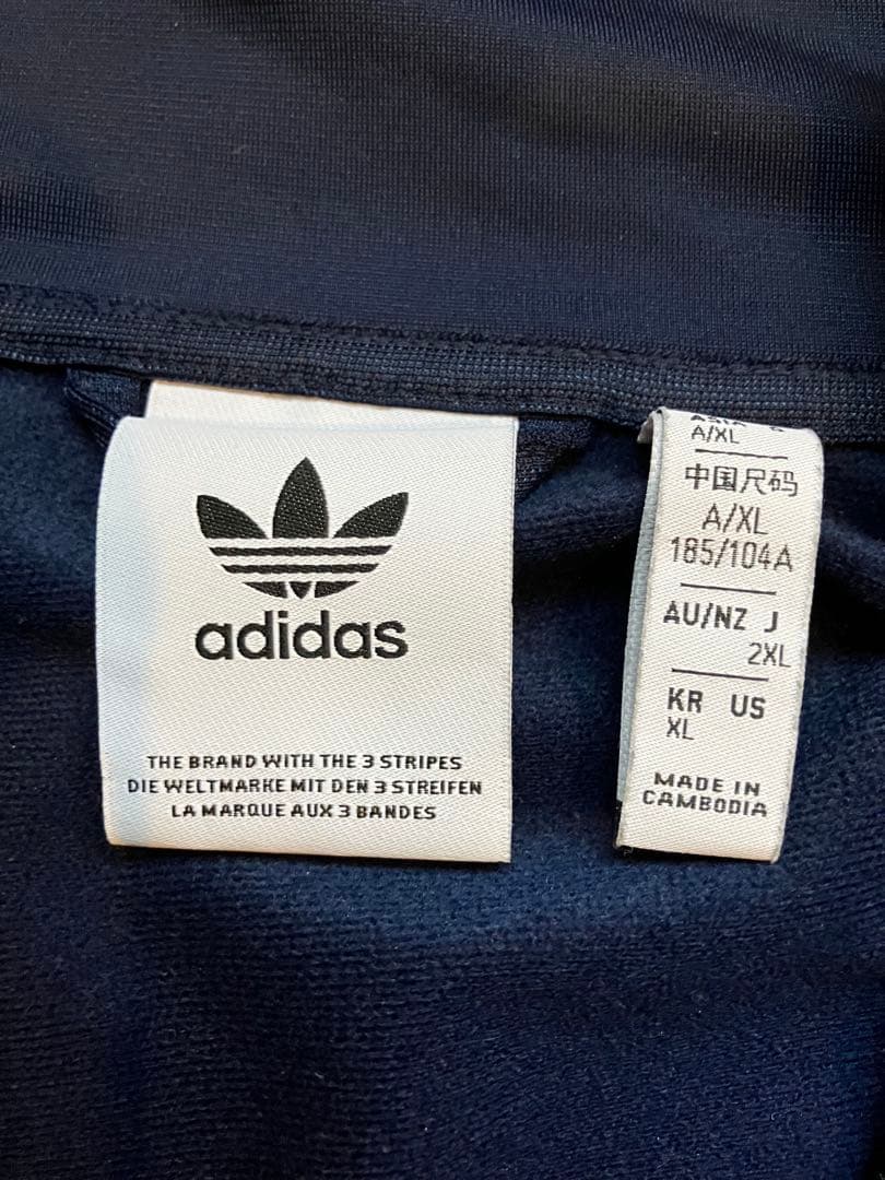 美品adidasベッケンバウアートラックジャケット　ネイビーXL